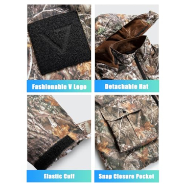 Lightweight Heated Hunting Jacket with 10000mAh Battery