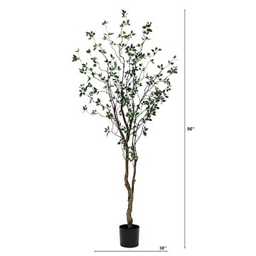 Lifelike 8ft Citrus Artificial Tree - Nearly Natural