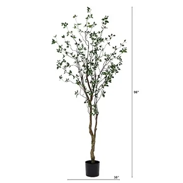 Lifelike 8ft Citrus Artificial Tree - Nearly Natural