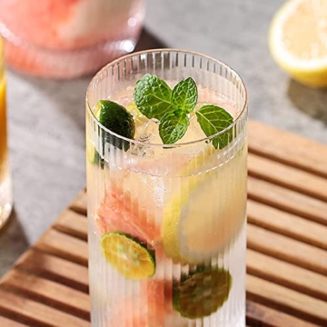 Origami Style Vintage Glass Cups Elegant Durable Drinkware