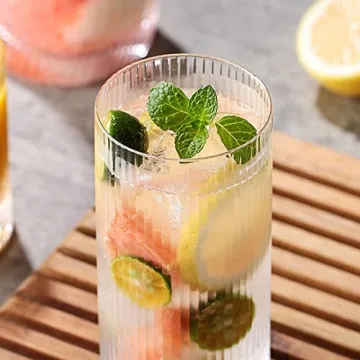 Origami Style Vintage Glass Cups Elegant Durable Drinkware