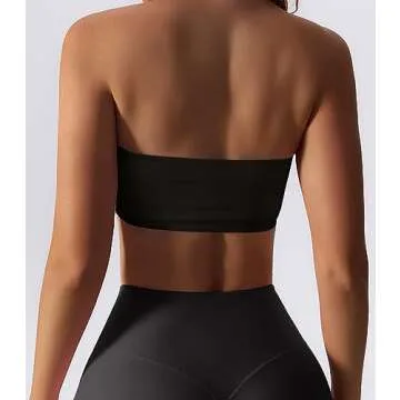 Versatile Boudaner Padded Bandeau Sports Bra for Women