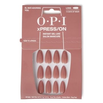 OPI xPRESS/ON El Mat-Adoring You Long Almond Press On Nails