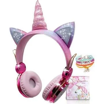 Unicorn Wireless Kids Headphones with Mic