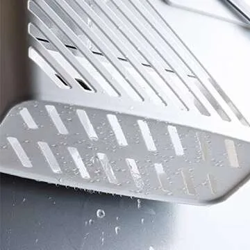 UUJOLY Plastic Organizer Storage Baskets with Handles Storage Bins Shower Caddy Organizer for Bathroom and Kitchen Shampoo, Body Wash, Shower Essentials, Makeup (White)