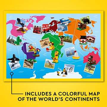 LEGO Classic Around The World 11015 Building Toy Set for Preschool Kids, Boys, and Girls Ages 4+ (950 Pieces)