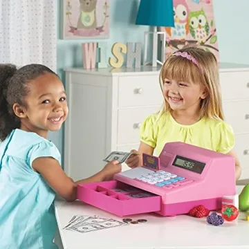 Learning Resources Cash Register for Kids - 73 Pieces