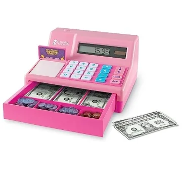 Learning Resources Cash Register for Kids - 73 Pieces
