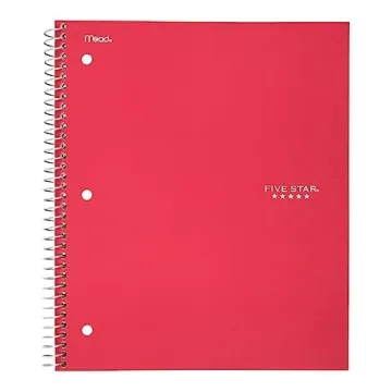 Five Star Spiral Notebook with Study App - Durable & Reliable