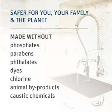 Grab Green Automatic Dishwashing Detergent Powder 3.17 lbs, 80 Loads, Fragrance Free, Plant and Mineral Based, Superior Cleaning, Powerful Grease Removal, Brilliant Shine