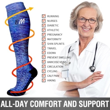 Copper Compression Socks 6 Pack for Enhanced Circulation