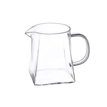 I-MART Elegant Mini Glass Pitcher for Milk & Tea