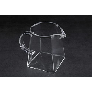 I-MART Elegant Mini Glass Pitcher for Milk & Tea