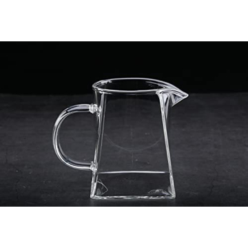 I-MART Elegant Mini Glass Pitcher for Milk & Tea