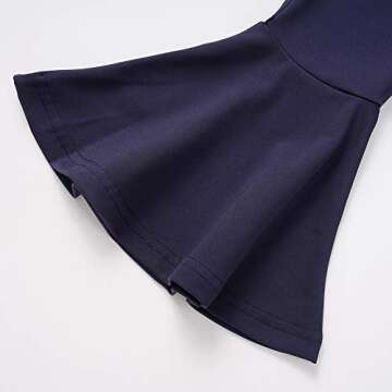 Happy Town 2PCS Toddler Baby Girls Clothes Ruffle Long Sleeve T-Shirt Tops+ Flare Pants Autumn Outfits for Girls (Ruffle Top+Flare Pant, 2-3T)