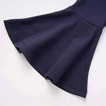 Happy Town 2PCS Toddler Baby Girls Clothes Ruffle Long Sleeve T-Shirt Tops+ Flare Pants Autumn Outfits for Girls (Ruffle Top+Flare Pant, 2-3T)