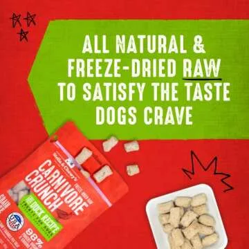 Stella & Chewy's Freeze-Dried Raw Carnivore Crunch Cage-Free Duck Recipe Dog Treats – 3.25 oz. Bag