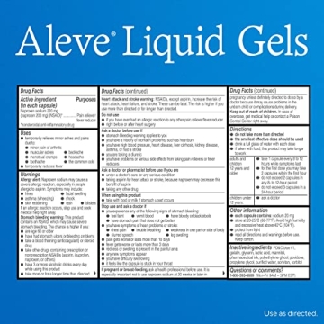 Aleve Liquid Gels – Effective Pain Relief & Fever Reducer