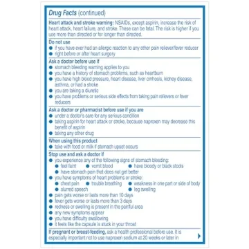 Aleve Liquid Gels – Effective Pain Relief & Fever Reducer