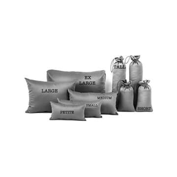 Purse Insert Pillows Set - Set of Shaper Inserts Made to Maintain Small to Extra Large Handbags and Boots - Custom Cushioned Fillers by Fabrinique - Prevent Creases and Damage (Grey, S-XL, 9PC Set)