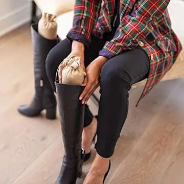 Purse Insert Pillows Set - Set of Shaper Inserts Made to Maintain Small to Extra Large Handbags and Boots - Custom Cushioned Fillers by Fabrinique - Prevent Creases and Damage (Grey, S-XL, 9PC Set)