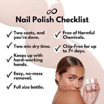 Eternal Nude Nail Polish Set for Women (WILD NUDES) - Brown Nail Polish Set for Girls | Long Lasting & Quick Dry Nail Polish Kit for Home DIY Manicure & Pedicure | Made in USA, 13.5mL (Set of 4)
