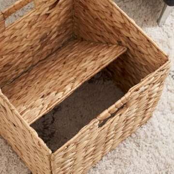 M4DECOR Wicker Storage Baskets - Eco-Friendly Organization
