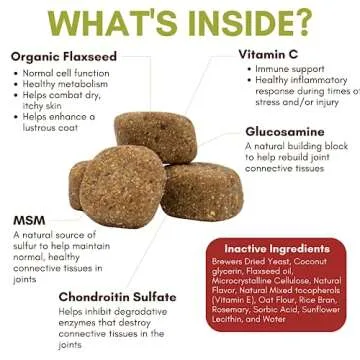 Wholistic Pet Organics 120 Count Run Free Soft Chews Supplement