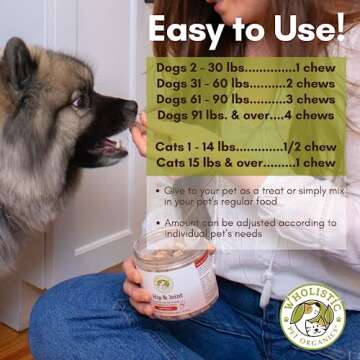 Wholistic Pet Organics 120 Count Run Free Soft Chews Supplement