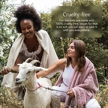 UnHide Lil’ Marsh - Faux Fur Blanket - Durable, Lightweight, Extra Soft Blanket - Machine Washable - Add a Layer of Softness to Any Bed, Couch, or Reading Chair - Beige Bear, Small (50” x 60”)