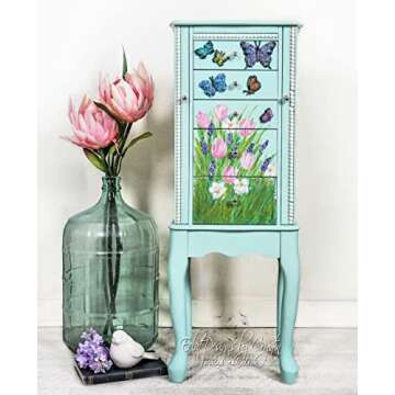 Redesign with Prima Redesign Furniture Decor Moulds® Butterfly in Flight 5"x8",8Mm Thickness for Funiture Dresser, Chocolate,Cake,Candy,Backery,Soap,Polymer Clay, earthen Clay