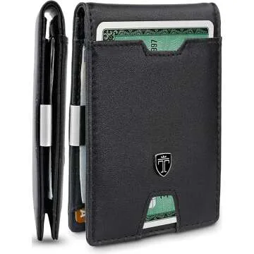 TRAVANDO AUSTIN Slim Wallet RFID Blocking Bifold