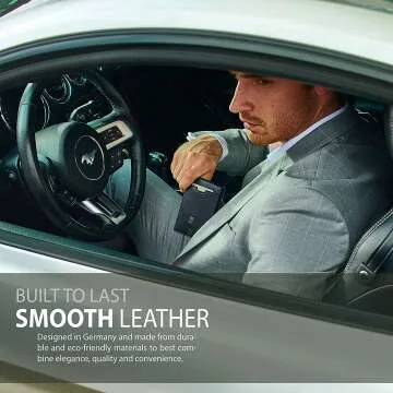 TRAVANDO AUSTIN Slim Wallet RFID Blocking Bifold