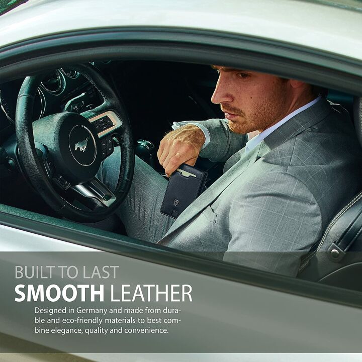 TRAVANDO AUSTIN Slim Wallet RFID Blocking Bifold