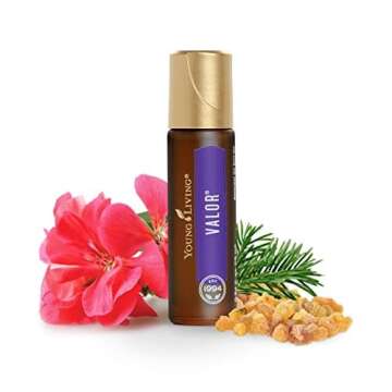 Young Living Valor Roll-On | 10ml | Grounding, and Calming Essential Oil Blend | Featuring Frankincense, Black Spruce, Blue Tansy, Rosewood | Vegan & Gluten-Free | Meditation, Skin, & Massage