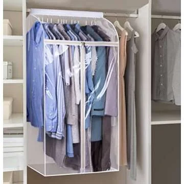 KEETDY 43" Hanging Garment Bag with Clear View Window