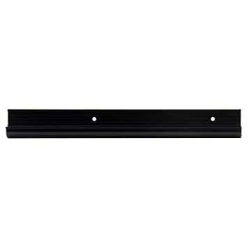 RecPro RV Rain Gutter Trim | Black or White Color Options | 92" Length | Aluminum | Made in The USA (2 Trim Pieces, Black)