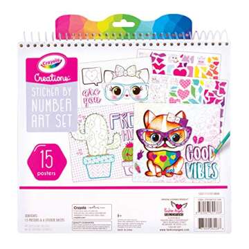 Crayola Stickers by Number - Perfect Travel Art Portfolio