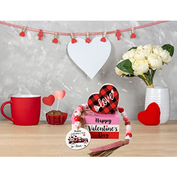 Charming Hrency Valentines Day Decor Faux Books for Home