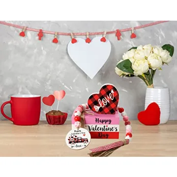Charming Hrency Valentines Day Decor Faux Books for Home