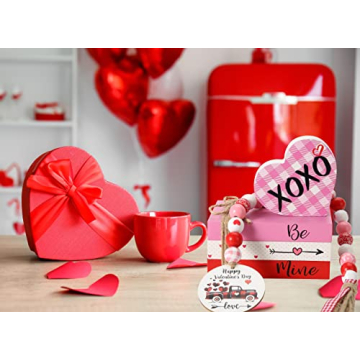 Charming Hrency Valentines Day Decor Faux Books for Home