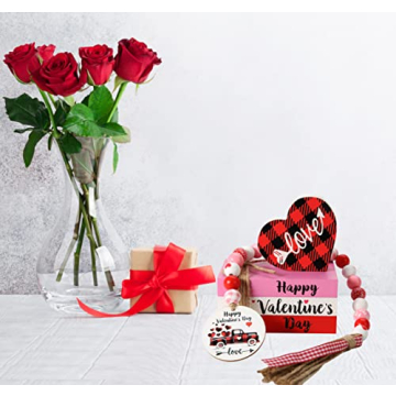 Charming Hrency Valentines Day Decor Faux Books for Home