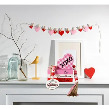 Charming Hrency Valentines Day Decor Faux Books for Home