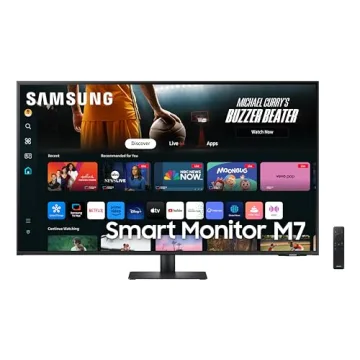 SAMSUNG 43-Inch M7 4K UHD Smart Monitor - Gaming & Streaming Hub