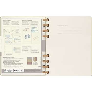 Moleskine Large 2023 Solar Year Planner in Olive