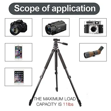 Gosky Tripod - Portable 61-inch Sturdy Support for Cameras