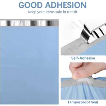 METRONIC Poly Mailers 12x15.5 100 Pack Shipping Bags，Strong Adhesive Mailing Bags, Waterproof and ...