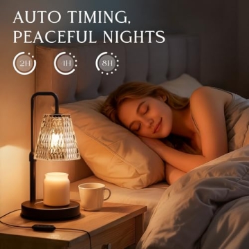 Dimmable Candle Warmer Lamp with Timer for Safe Fragrance