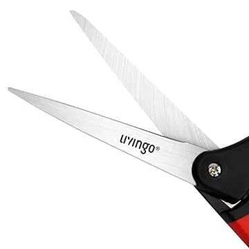 LIVINGO Spring Action Fabric Scissors for Seamless Crafting