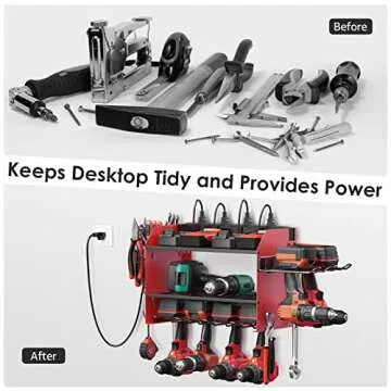 CCCEI Modular Power Tool Organizer Wall Mount Station